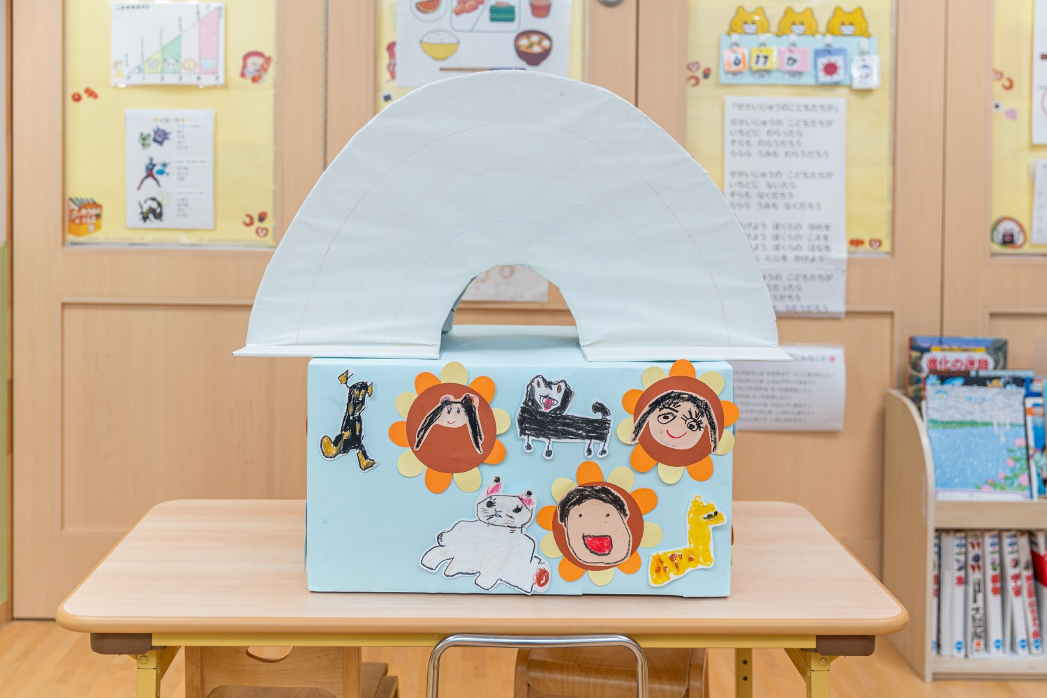 ちょうどお神輿を作成中でした。
